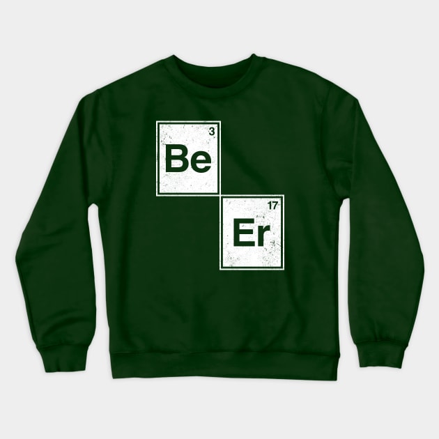 Beer - Periodic Table of Elements Humor Crewneck Sweatshirt by TwistedCharm